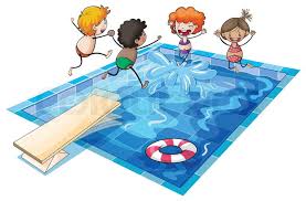 Imagen de piscina, natación, jugar | Colourbox